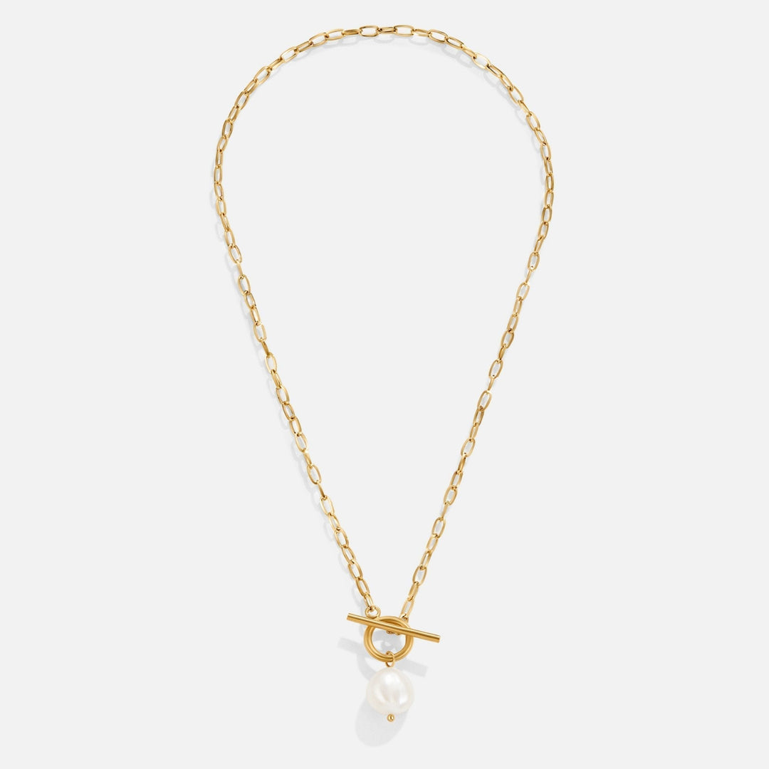 Cadena de oro con perlas de agua dulce Eva