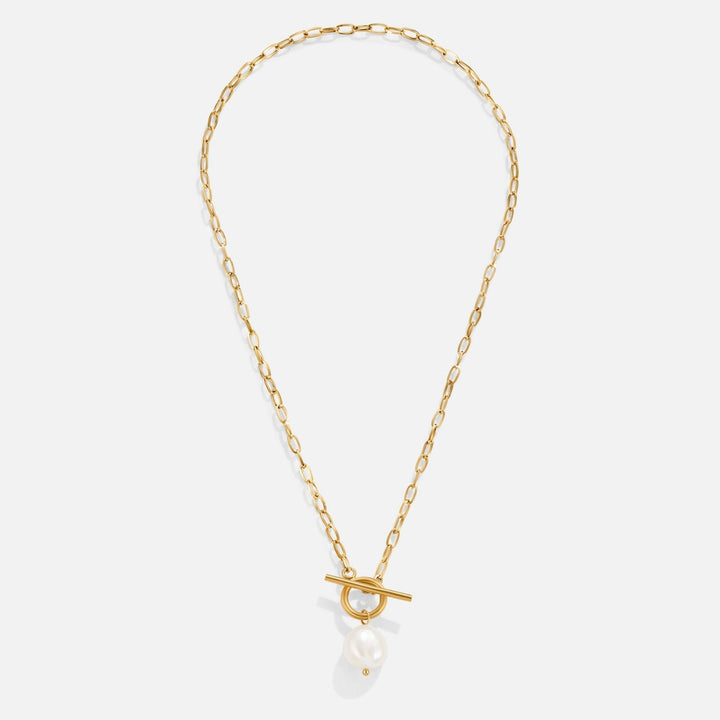 Cadena de oro con perlas de agua dulce Eva